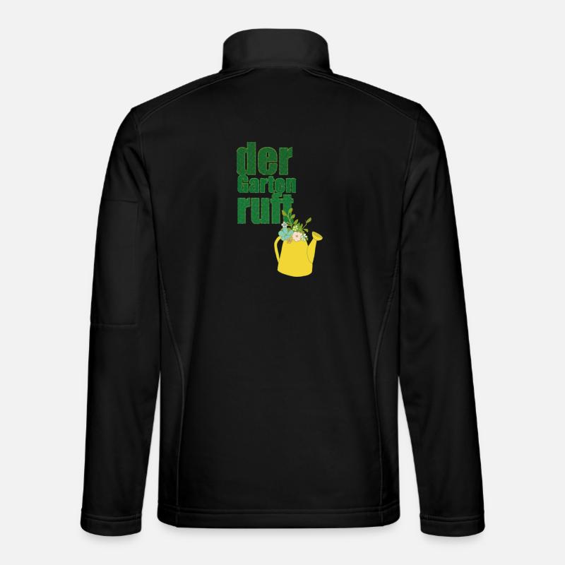 der garten ruft - Unisex Softshelljacke - Schwarz