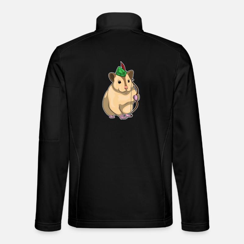 Hamster Archer Bow - Veste en tissu softshell Unisexe - noir