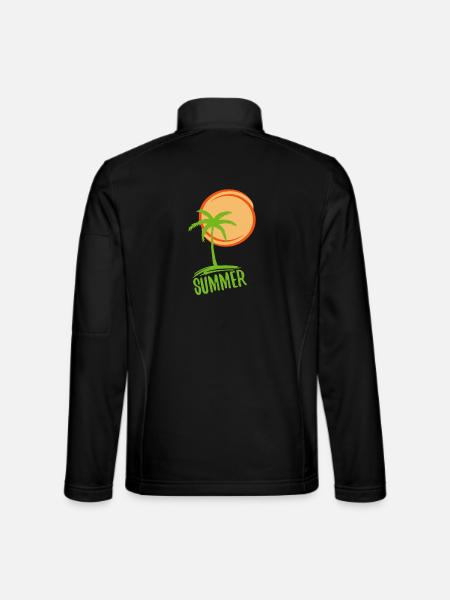 Holidays and summer in paradise - Unisex Softshell Jacket - black
