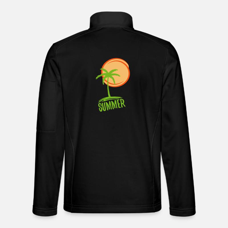 Urlaub und Sommer im Paradies - Unisex Softshelljacke - Schwarz