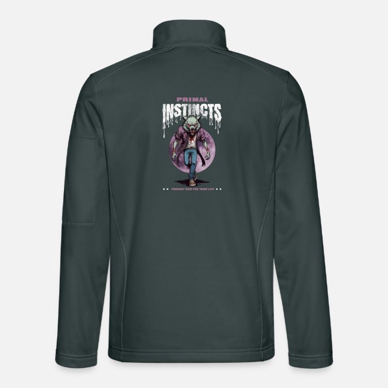 Werewolf at night Unisex Softshell Jacket