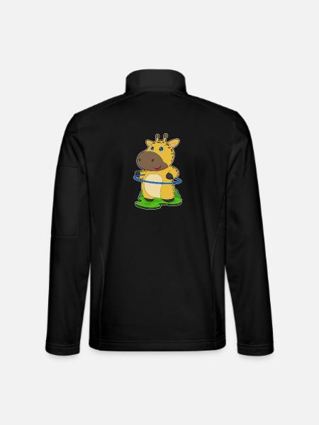 Gymnastique d’entraînement Giraffe Ball Hoop - Veste en tissu softshell Unisexe - noir