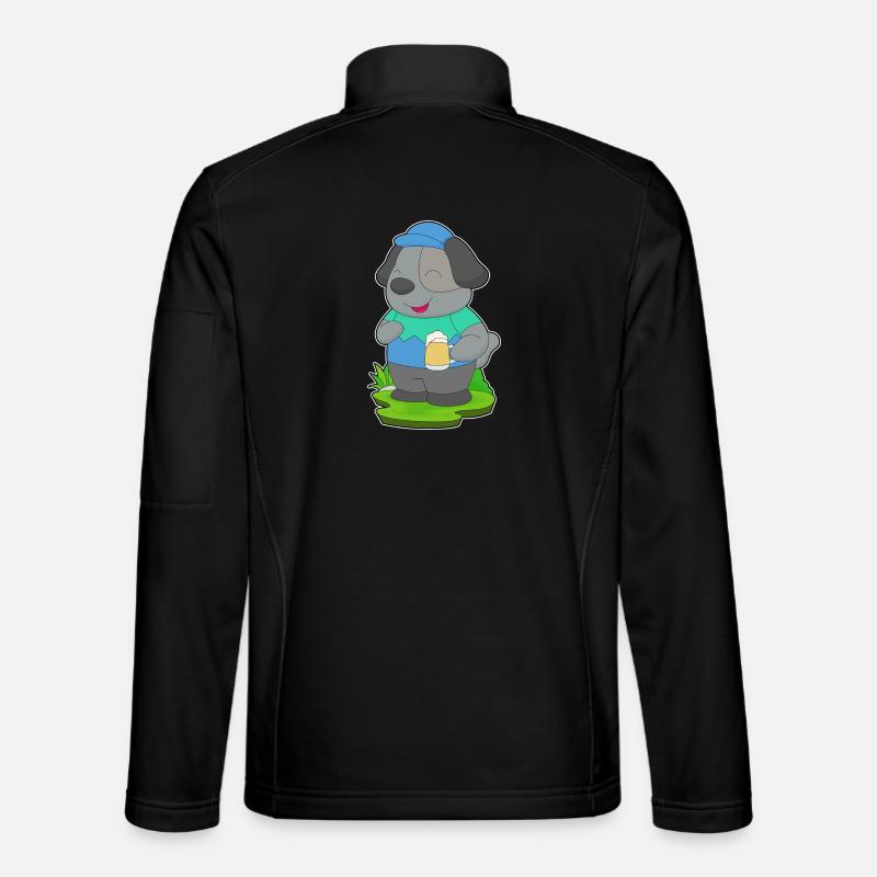 Bière pour chien - Veste en tissu softshell Unisexe - noir
