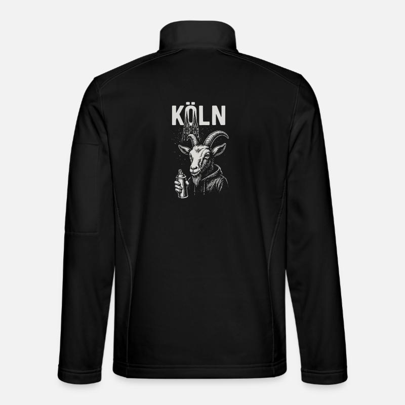 Kölner Streetstyle Ziege - Unisex Softshelljacke - Schwarz