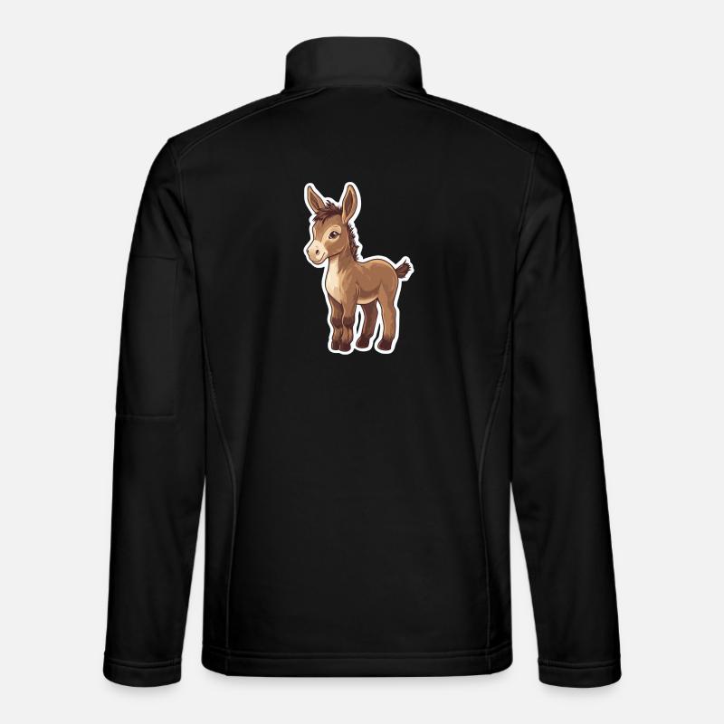 Esel - Unisex Softshelljacke - Schwarz