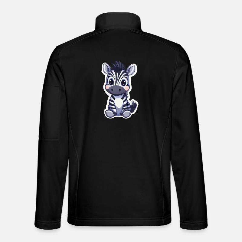 Zebra - Unisex Softshelljacke - Schwarz