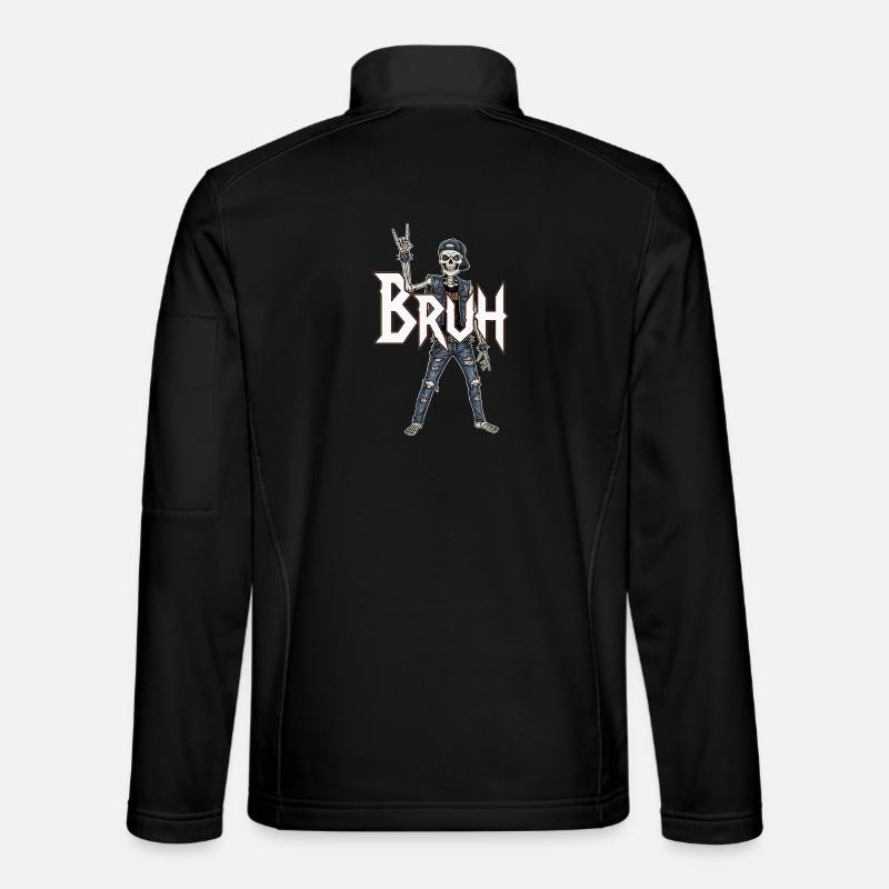 Bruh Skeleton Rocker - Unisex Softshell Jacket - black