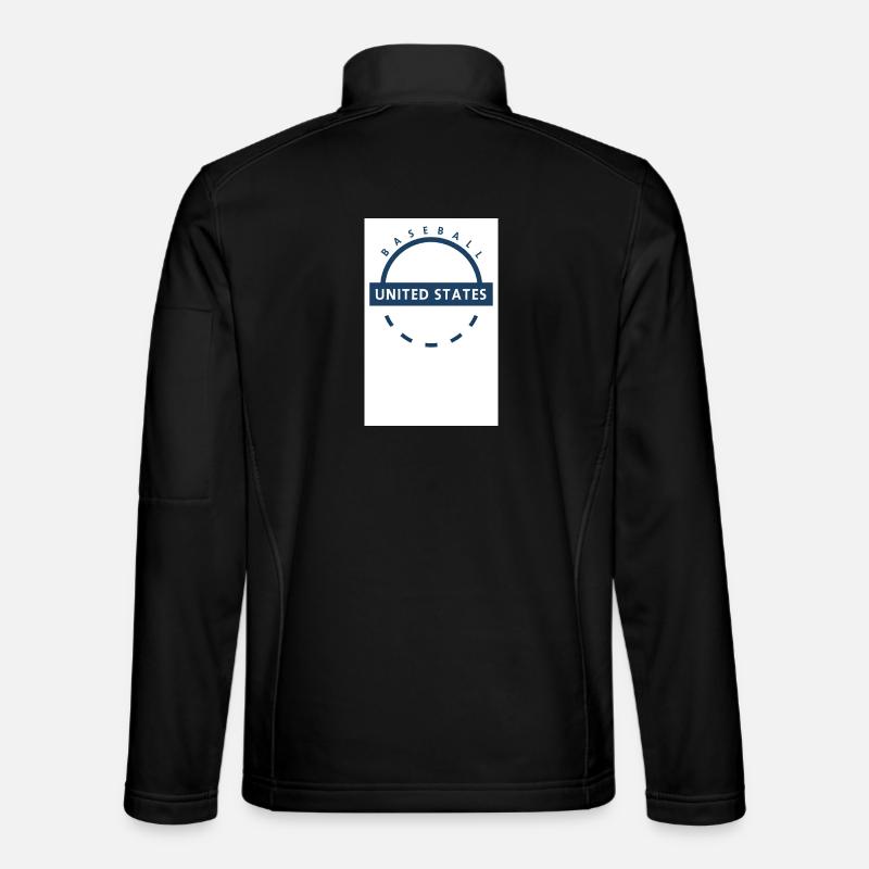 Baseball USA Emblem - Unisex Softshelljacke - Schwarz