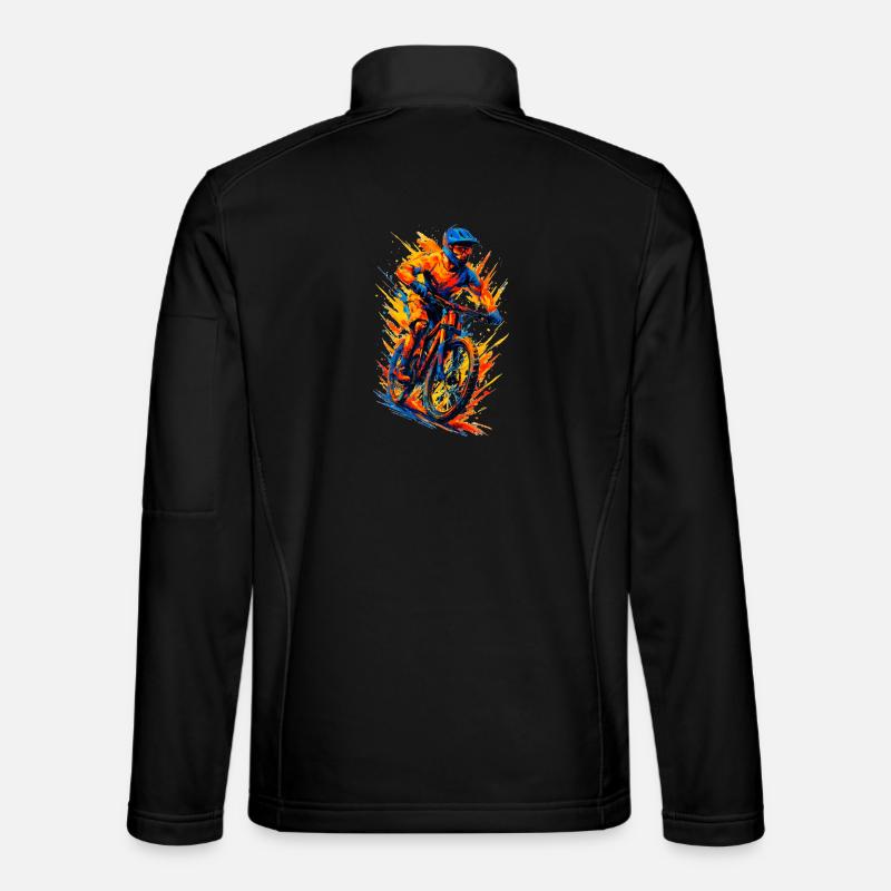Mountain Biking Mountain Biker MTB Cool Gift Unisex Softshell Jacket