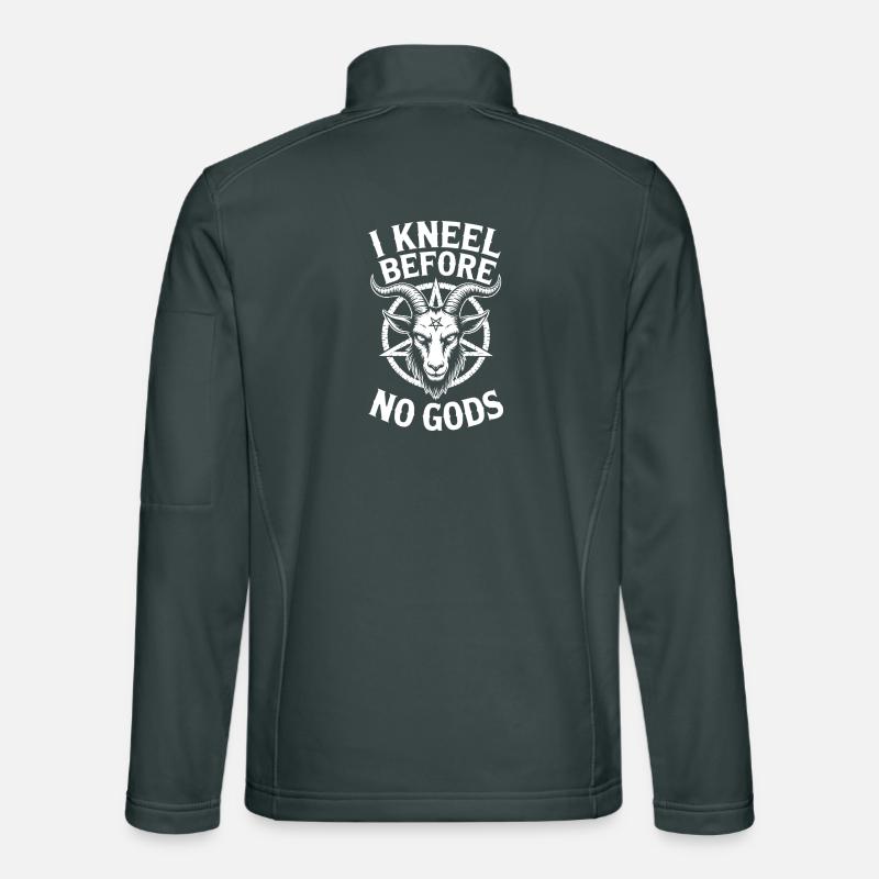 Je m’agenouille devant la chèvre de Pas de Dieu Veste en tissu softshell Unisexe