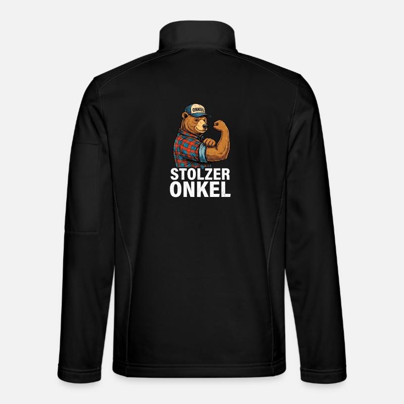 Stolzer Onkel Bär - Unisex Softshelljacke - Schwarz