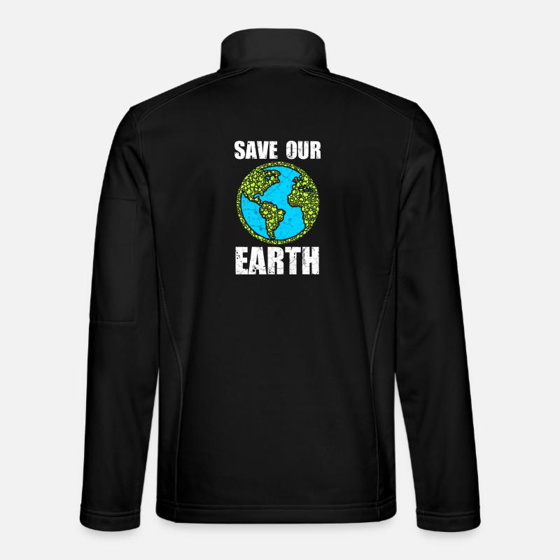 Save Our Earth - Unisex Softshelljacke - Schwarz