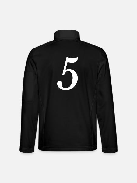 5. JUBILÄUM. 5 JAHRE. 5. JUBILÄUM - Unisex Softshelljacke - Schwarz - Hinten