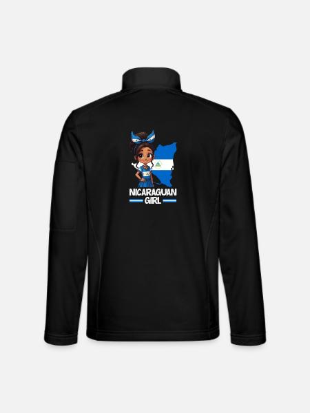 Nicaragua Flag Pride & Home - Unisex Softshell Jacket - black