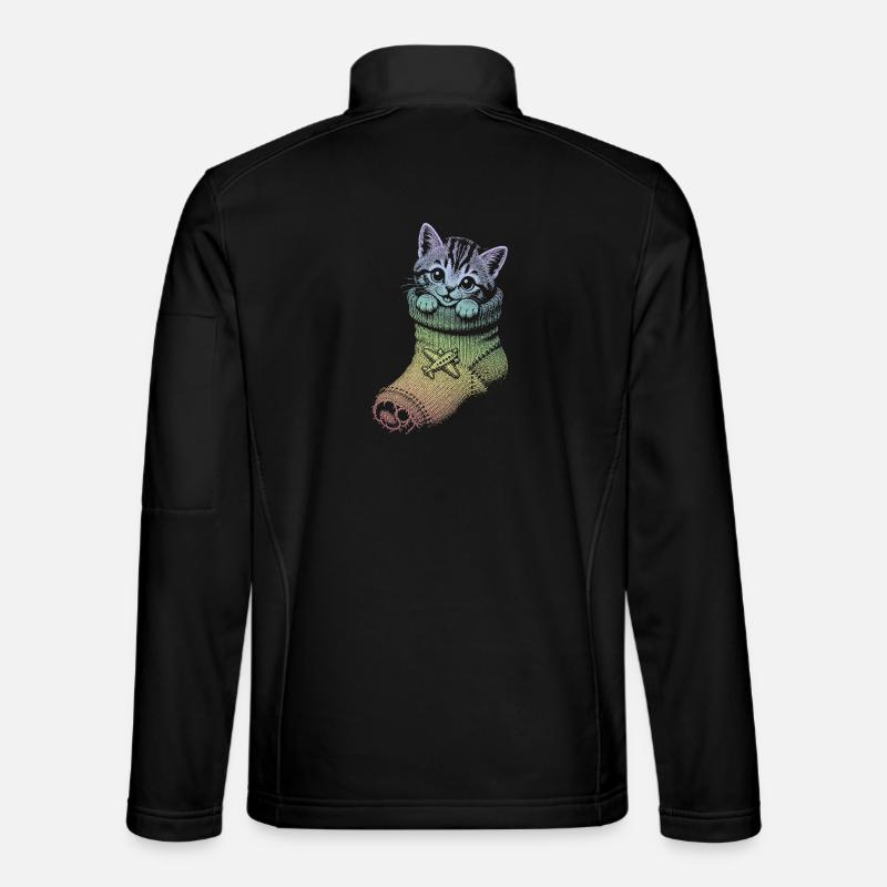 Kätzchen - Unisex Softshelljacke - Schwarz