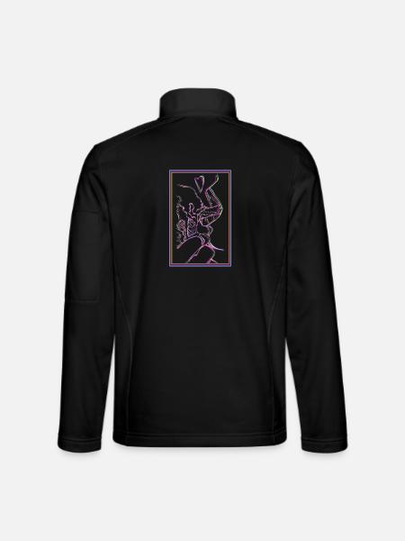Genüsslich Eis essen - Unisex Softshelljacke - Schwarz