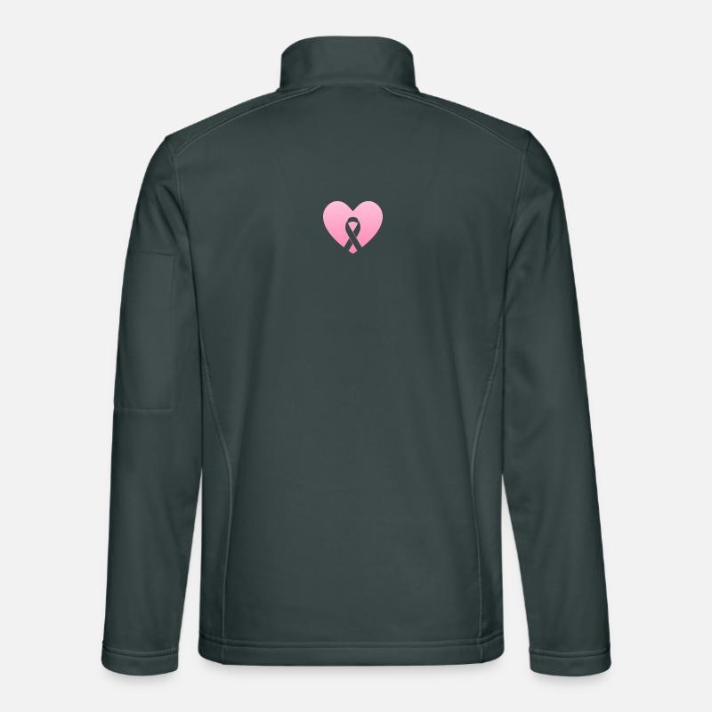 Rosa Herz mit Gewissensbogen Unisex Softshelljacke