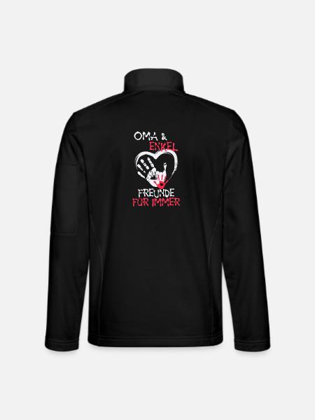 Lieblingsoma Oma Großmutter Statement Ruhestan - Unisex Softshelljacke - Schwarz