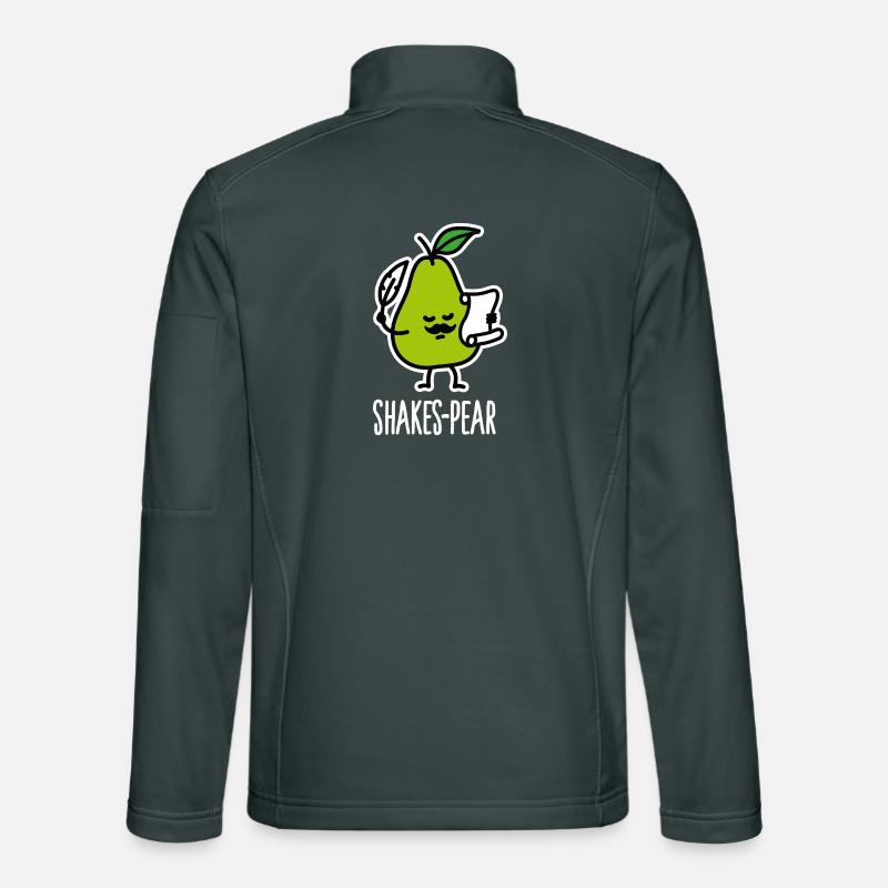 Shakes-Pear, Funny Shakespeare Pun Pear Unisex Softshell Jacket