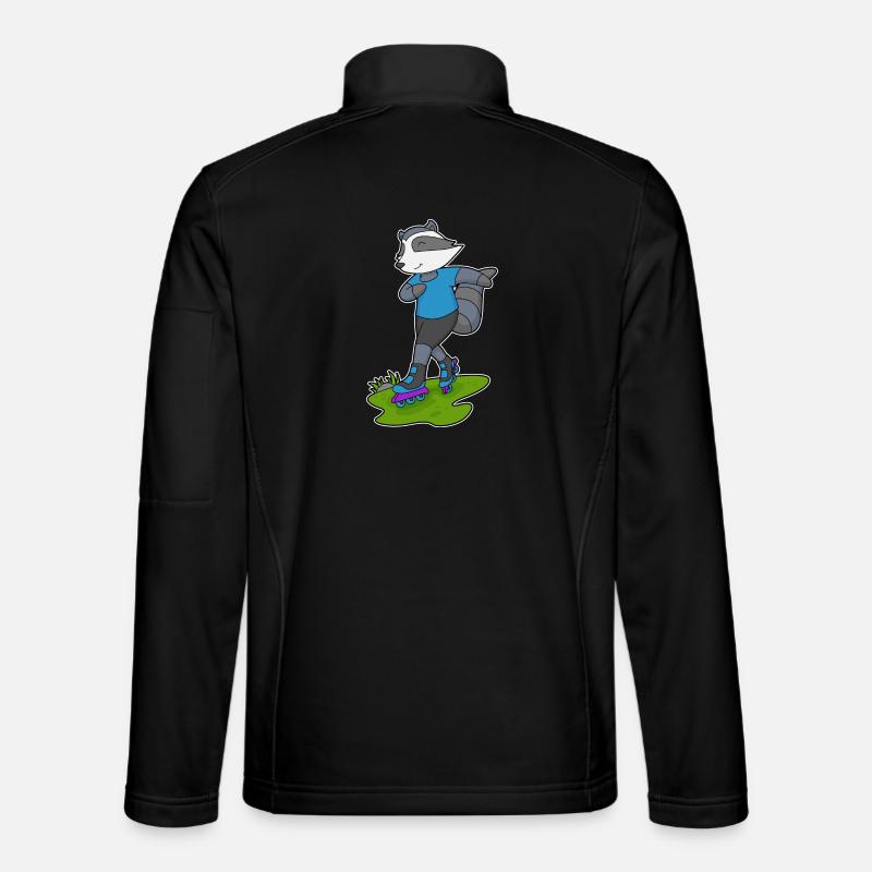Raccoon Inline skating Inline skates Unisex Softshell Jacket