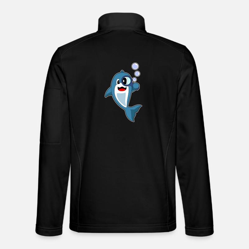 Delfin Detektiv Lupe Unisex Softshelljacke