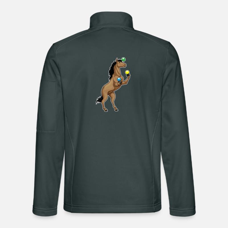 Jongleur de cheval Veste en tissu softshell Unisexe