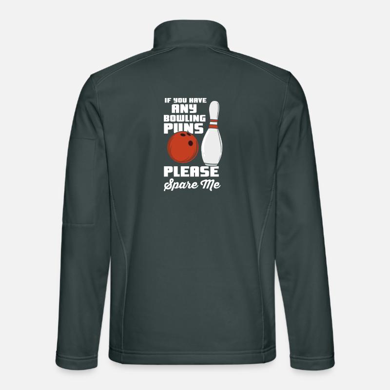 Funny bowler saying Unisex Softshell Jacket