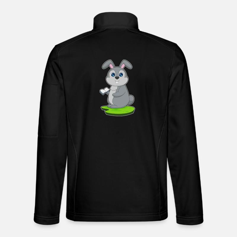 Bunny Book - Unisex Softshell Jacket - black