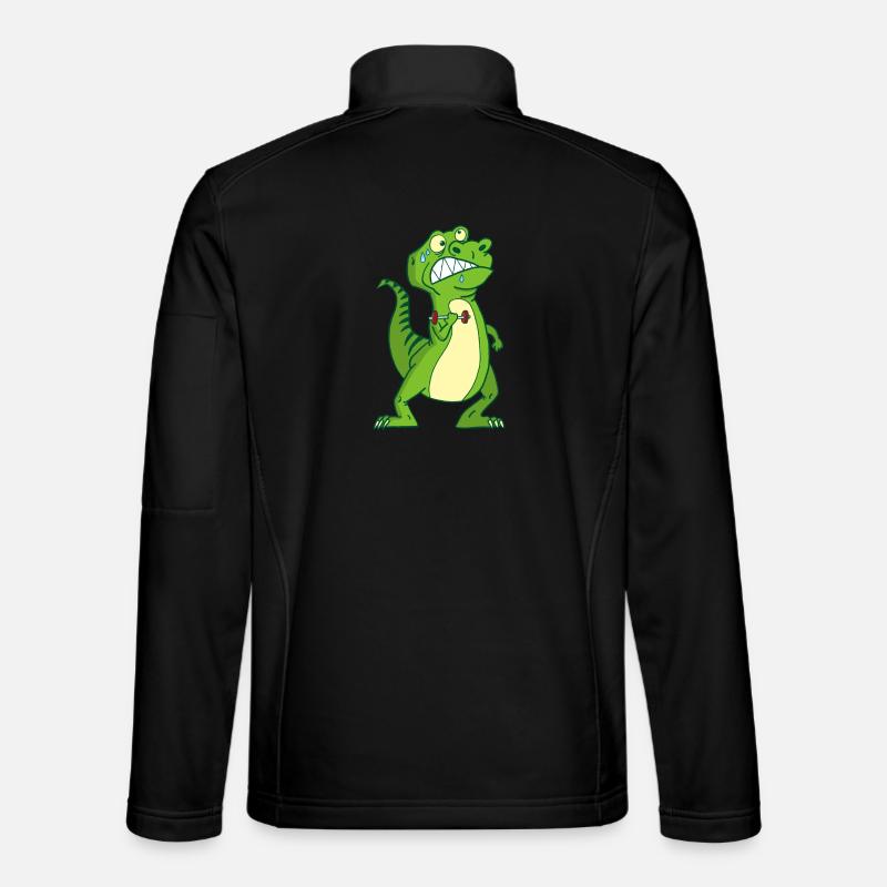 Beefy Dinosaur - Unisex Softshell Jacket - black