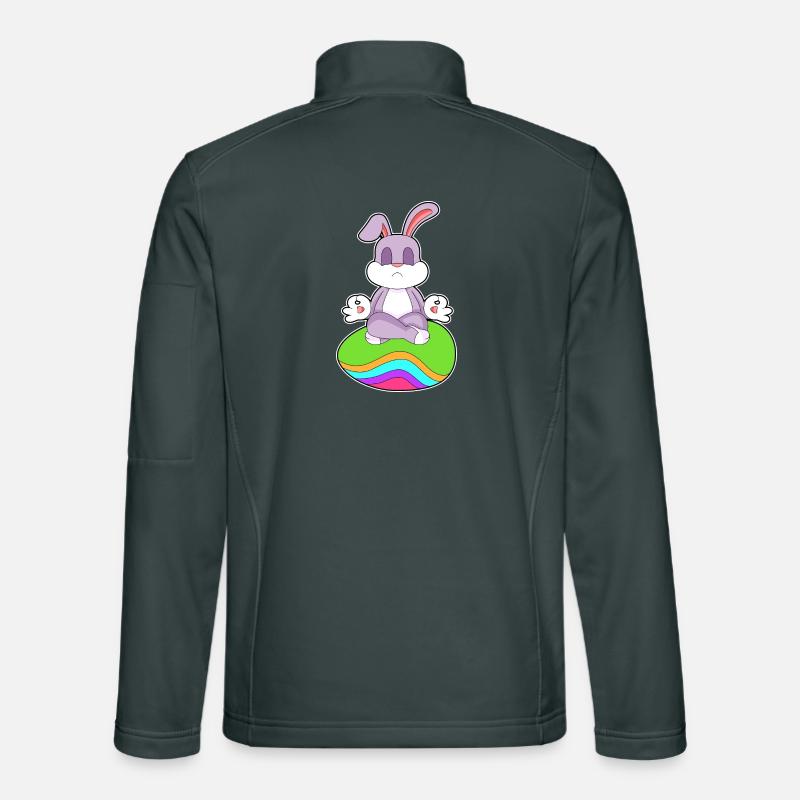 Bunny Easter Meditation Unisex Softshell Jacket