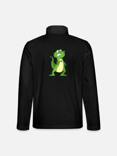 Die Stärke des Tyrannosaurus Rex - Unisex Softshelljacke - Schwarz - Hinten