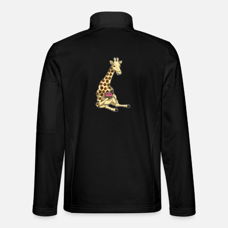 Giraffe Cake - Unisex Softshell Jacket - black