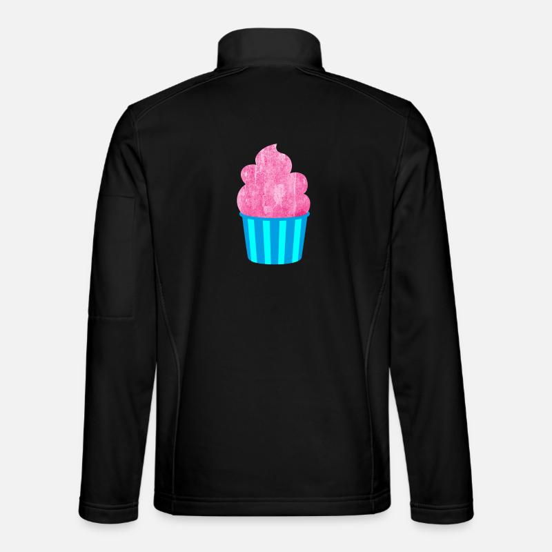 Eis Icecream Becher Streifen pink Sommer Eiscreme Unisex Softshelljacke