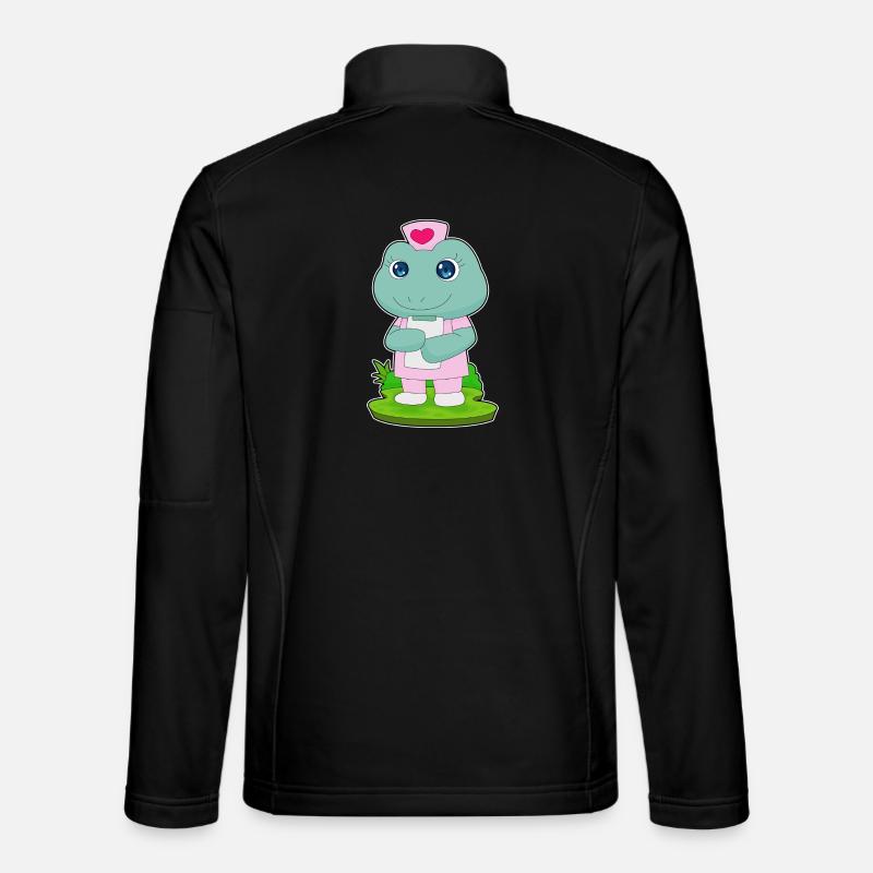 Frosch Krankenschwester Notiz - Unisex Softshelljacke - Schwarz