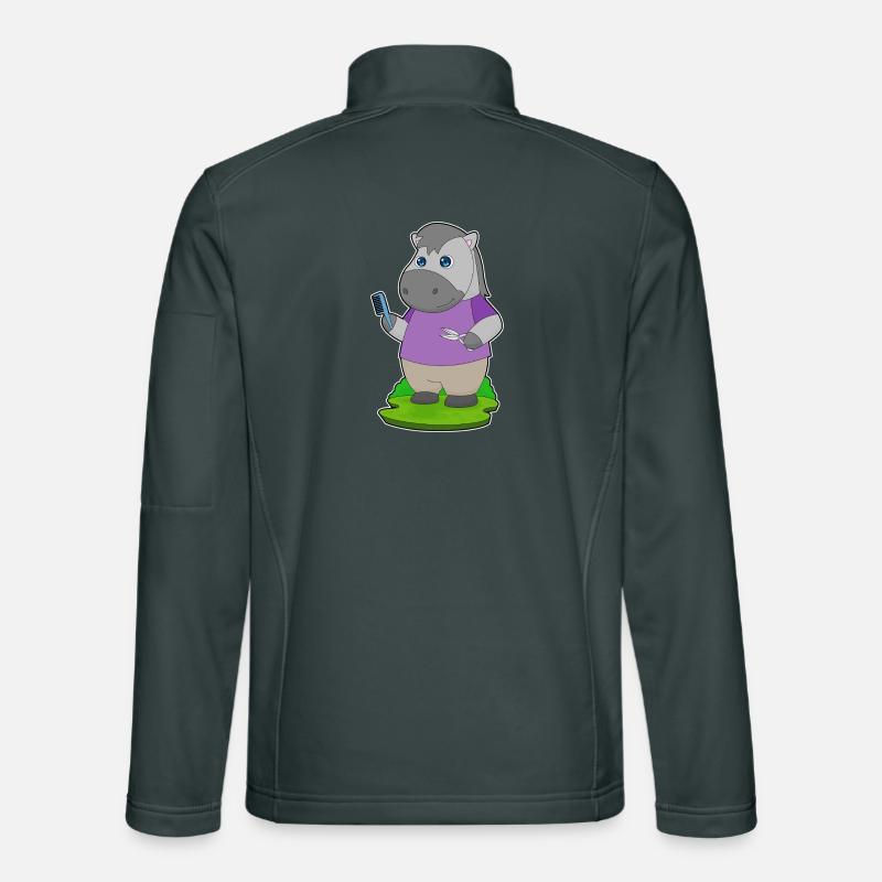 Cheval coiffeur Ciseaux Peigne Veste en tissu softshell Unisexe