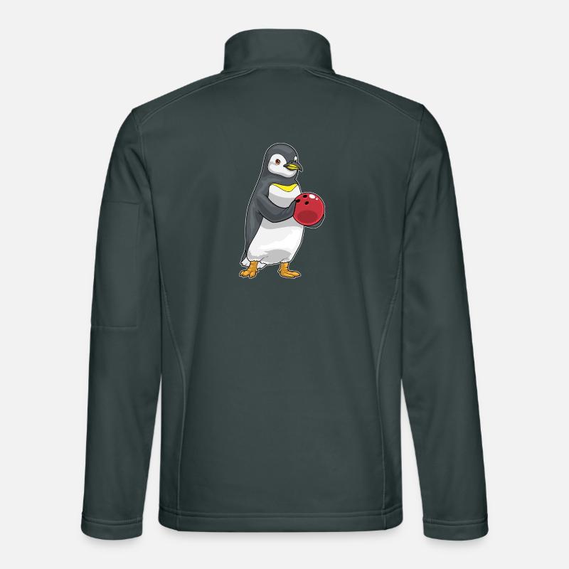Penguin Bowling Boule de bowling Veste en tissu softshell Unisexe