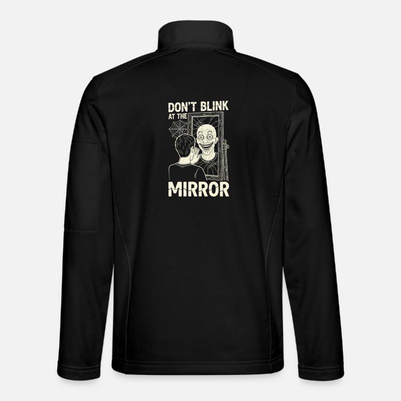 Horror Motiv Spiegelbild - Unisex Softshelljacke - Schwarz