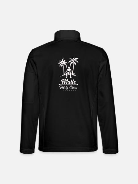 Beach Vacation Malle Party Crew - Unisex Softshell Jacket - black