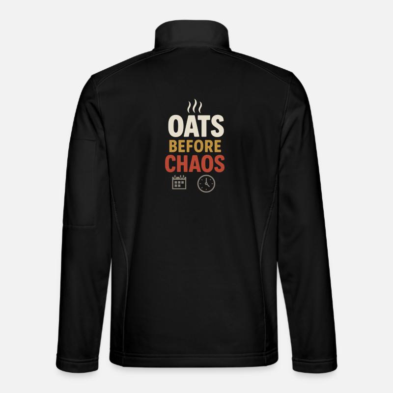 Haferbrei Frühstückskultur Overnight - Unisex Softshelljacke - Schwarz