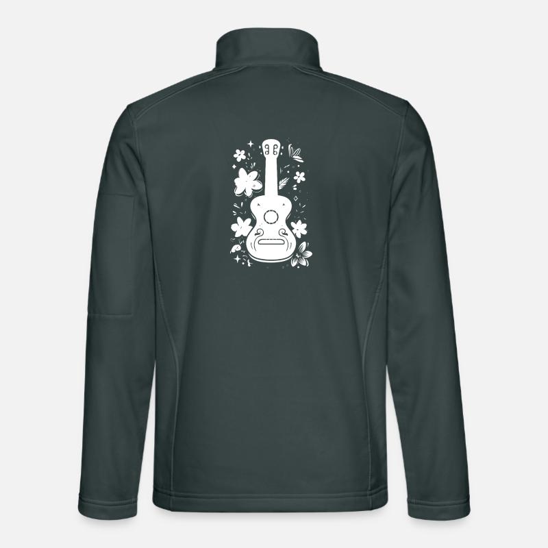 Graphismes Ukulélé Veste en tissu softshell Unisexe
