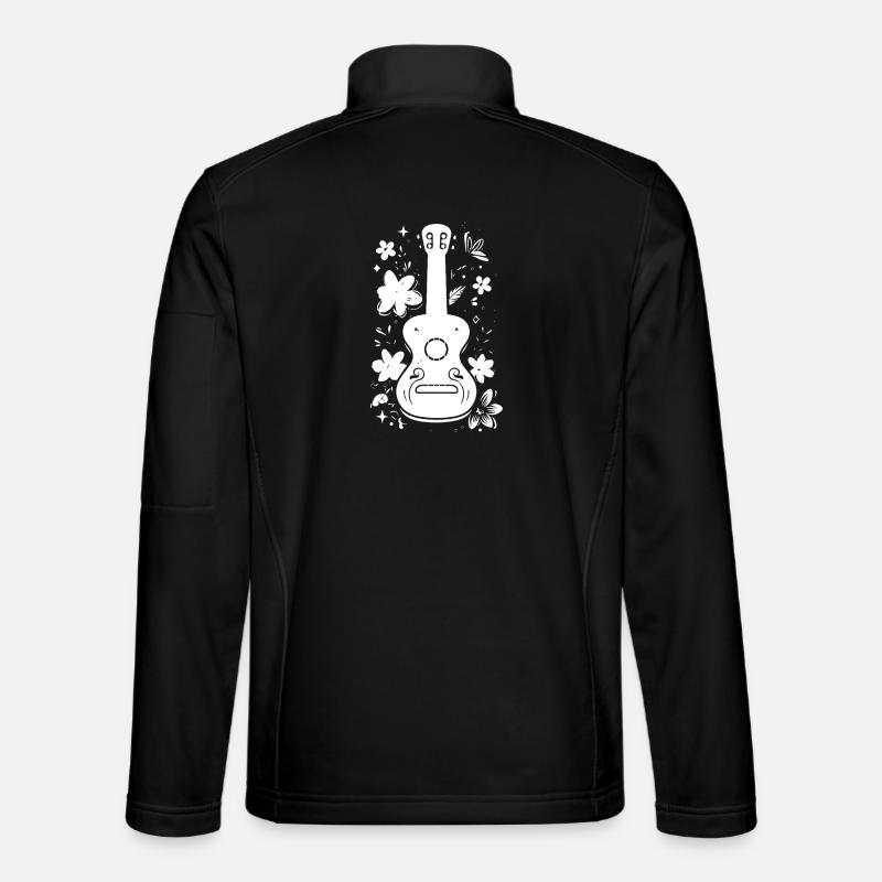 Ukulele Graphics - Unisex Softshell Jacket - black