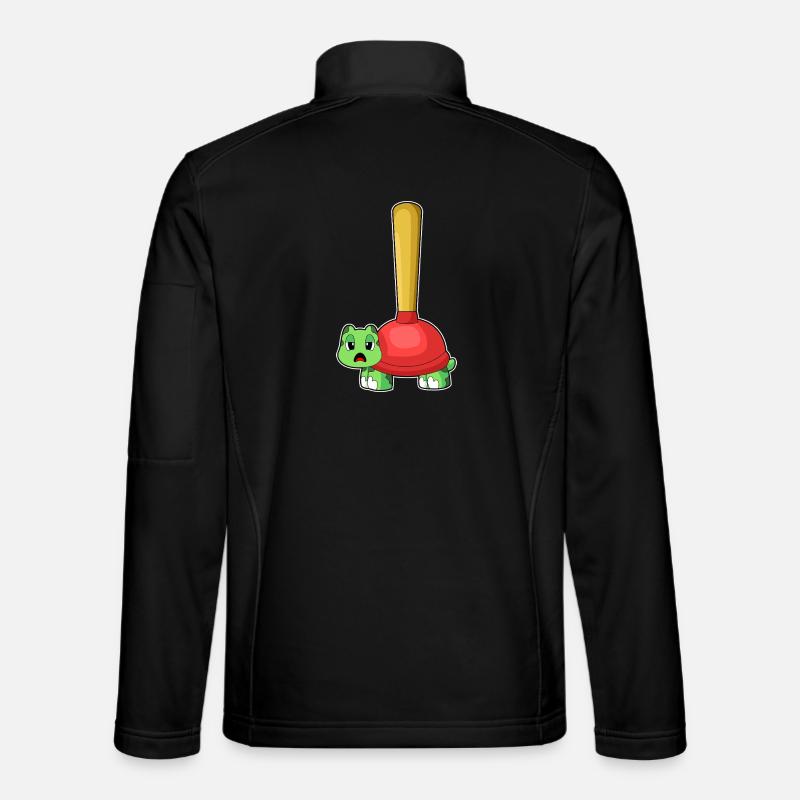 Turtle Pömpel - Unisex Softshell Jacket - black