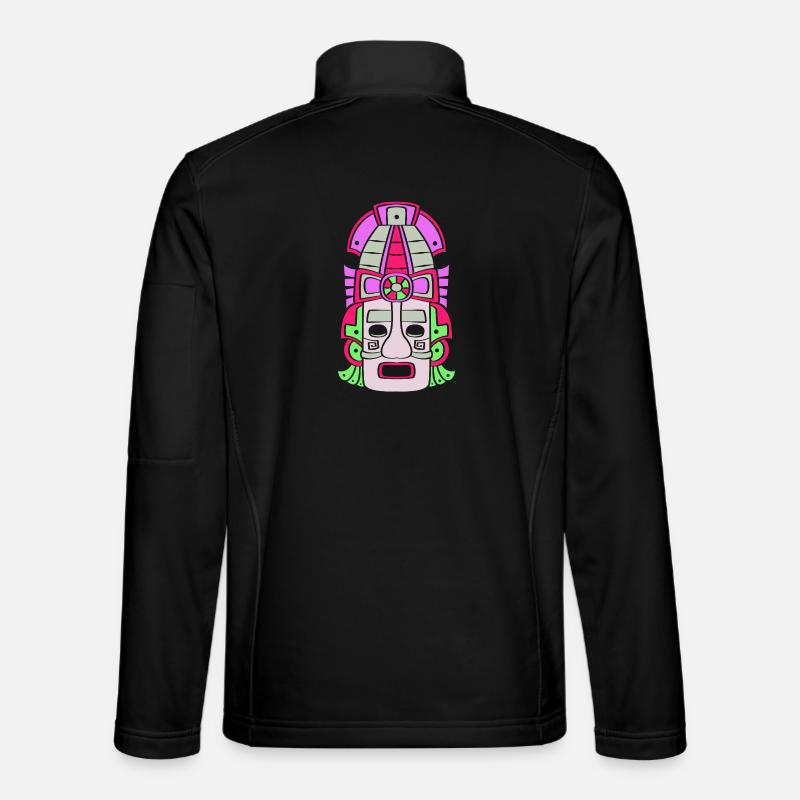 Inca Mayan calendar aztec - Unisex Softshell Jacket - black