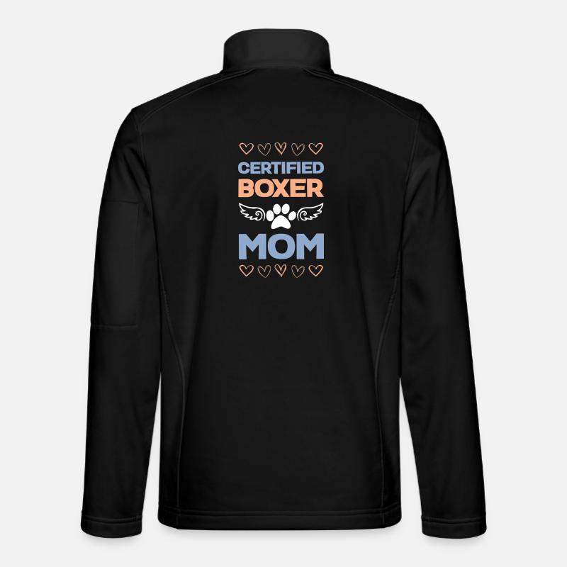 Zertifizierte Boxer-Mama - Unisex Softshelljacke - Schwarz
