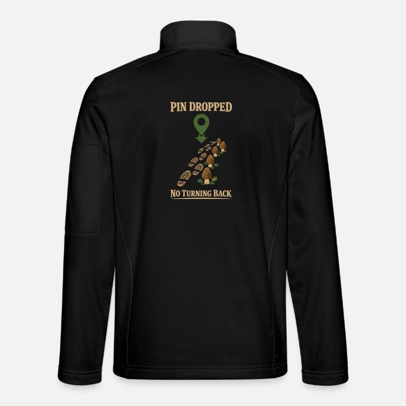 Chasseurs de morilles, champignons morilles sauvages sur Veste en tissu softshell Unisexe