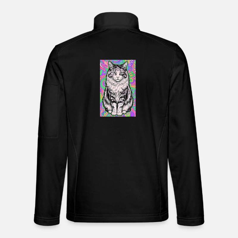 Katze - Unisex Softshelljacke - Schwarz