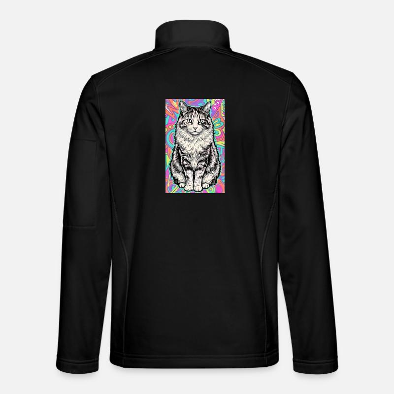 Katze - Unisex Softshelljacke - Schwarz