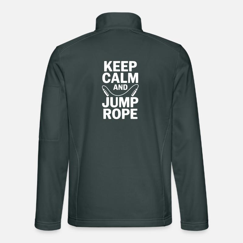 Keep Calm and Jump Rope Unisex Softshell Jacket