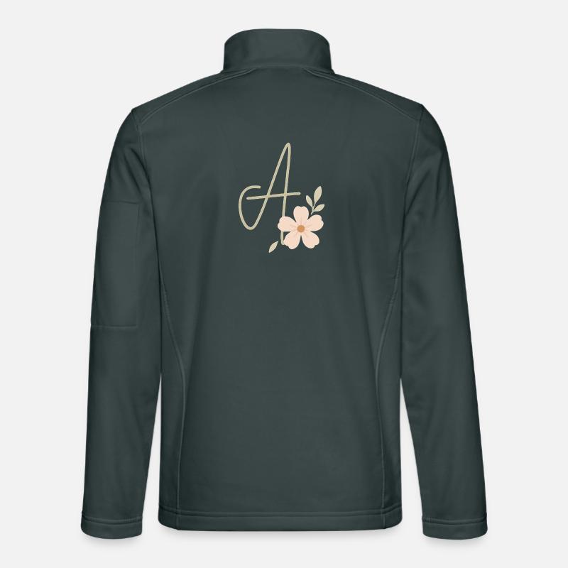 Monogram A Floral Unisex Softshell Jacket