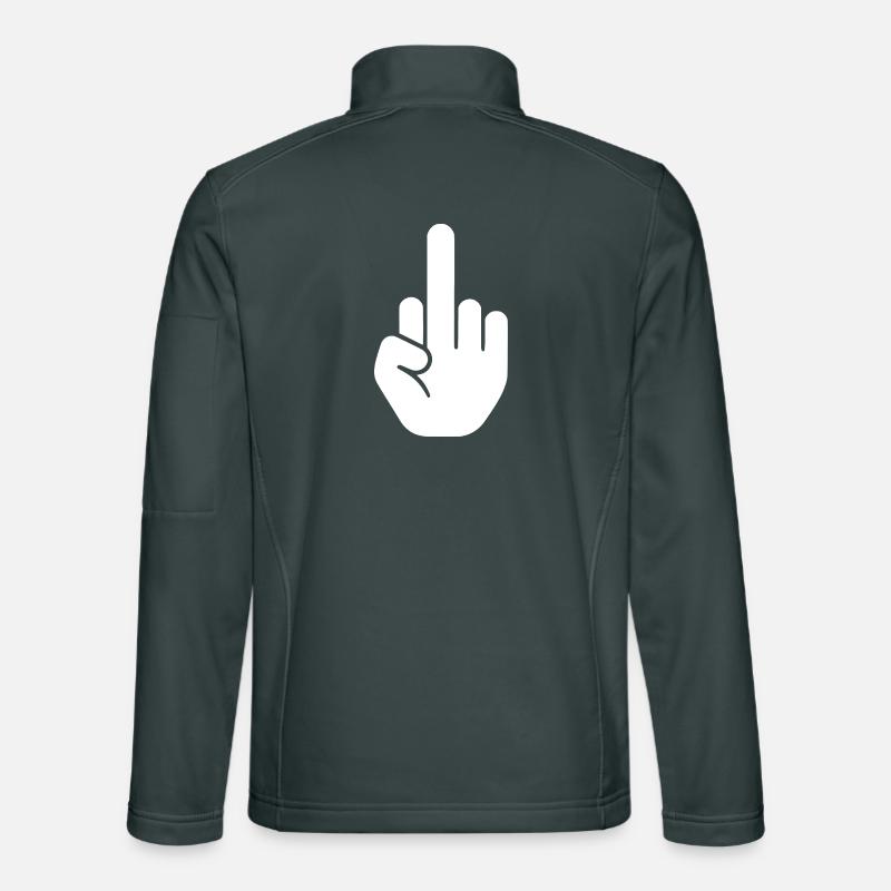 Mittelfinger Unisex Softshelljacke